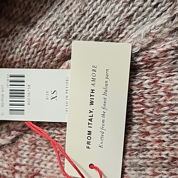 NWT Anthropologie Knitted Knotted Mohair Made in Italy Wool Cardigan Extra Small - Picture 4 of 6